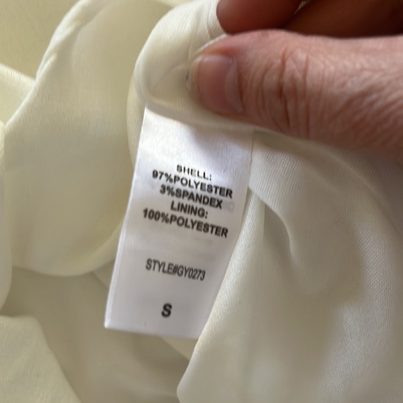 Do+Be white V-neck tulip cut mini dress women’s size small - Picture 7 of 8